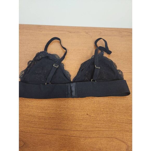 All You Lively Longline Lace Bralette Black Large - Picture 4 of 6
